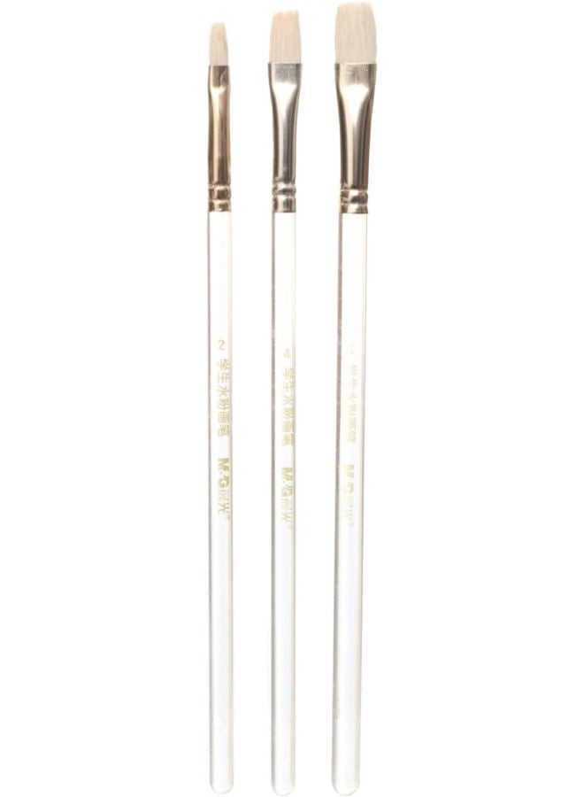 M&G Brush Set, Versatile and Professional Painting, 3 Pieces, Synthetic Bristles - Image 1