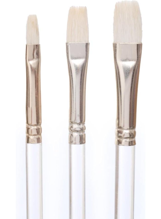 M&G Brush Set, Versatile and Professional Painting, 3 Pieces, Synthetic Bristles - Image 2