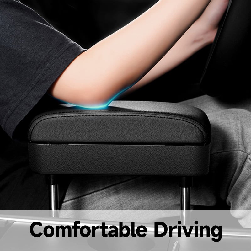 Dimeani Car Armrest Storage Box, Car Seat Gap Filler Organizer, Car Organizers and Storage, Arm Rest for Car, Forearm Wrist Support Adjustable Armrest for Most Car Models (Black) - Image 3