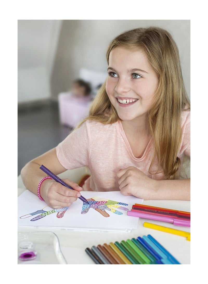 FABER-CASTELL 10 قطع قلم شعري مع أغطية موصلة متعددة الألوان - Image 4