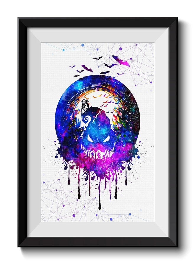 Uhomate 4 pcs Set Jack Sally Nightmare Before Christmas Abstract Art Home Canvas Wall Art Inspirational Quotes Wall Decor for Living Room for Bedroom M032 (8X10) - Image 3