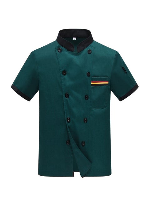 Summer Short Sleeve Chef Jacket Catering Chef Workwear Barista Baker Cook Coat Uniform Waiter Restaurant Hotel Clothes