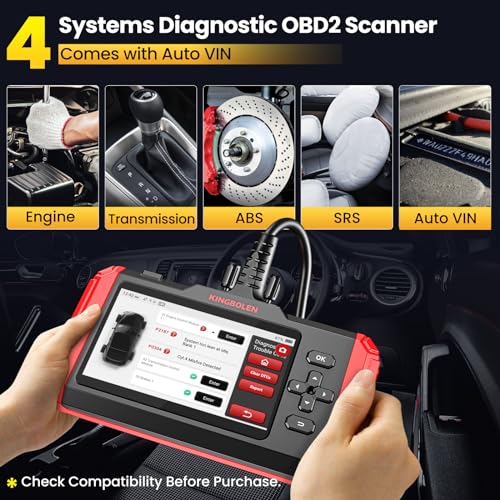KINGBOLEN S600 OBD2 Car Scanner,ECM/TCM/SRS/ABS Code Reader with 10 Reset,Automotive Engine Scan Tool with Oil TPMS Brake Bleed ETS SAS Throttle Reset,AutoVIN Car Diagnostic Tools,Lifetime Update - Image 3