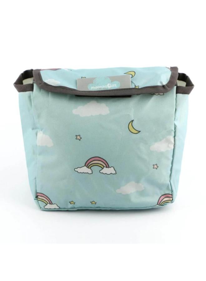 ماماز جيفت حقيبة حفاضات صغيرة مصممة للتسوق أو الذهاب إلى الحديقة أو الرحلات القصيرة. لستِ بحاجة لحمل حقيبة كبيرة، استخدمي حقيبة الحفاضات الصغيرة هذه. تتسع لأكثر مما تتخيلين. - Image 2