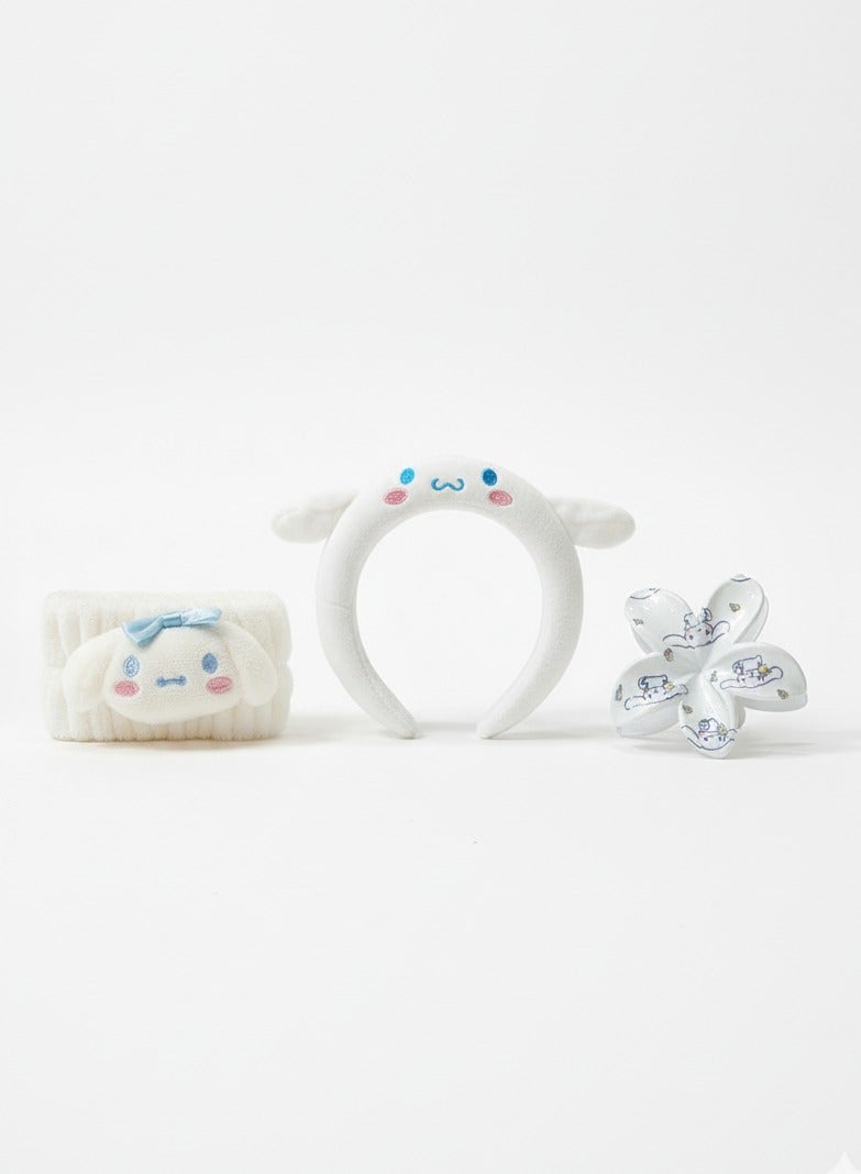 سانريو طقم اكسسوارات شعر بناتي كيوت-طوق شعر ومشابك - Image 1