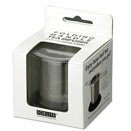FORLIFE Stainless Folding Handle Tea Infuser with Carrying Case - Image 4