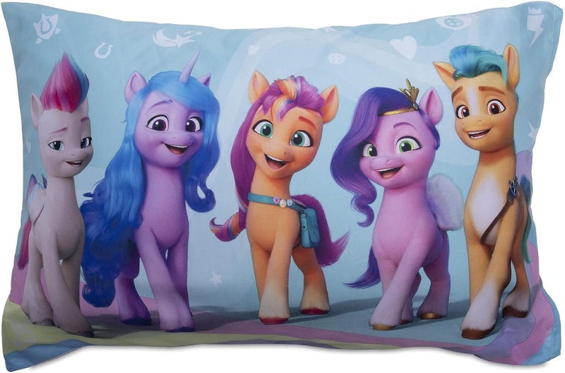 My Little Pony Sheet Set - My Little Pony Bedding Bundle for Toddler Beds Includes 1 Flat Sheet, 1 Fitted Sheet, 1 Pillow Cases, 1 Quilted Bedspread, More | MLP Bedding - Image 4