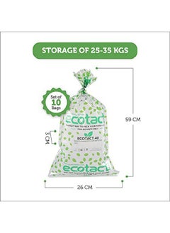 Ecotact 40 Hermetic Bag, Plastic Storage Bags for Green Coffee Beans / Cacao Beans / Food, Suitable for 25-35 Kgs, Pack of 10 pcs  - Image 4