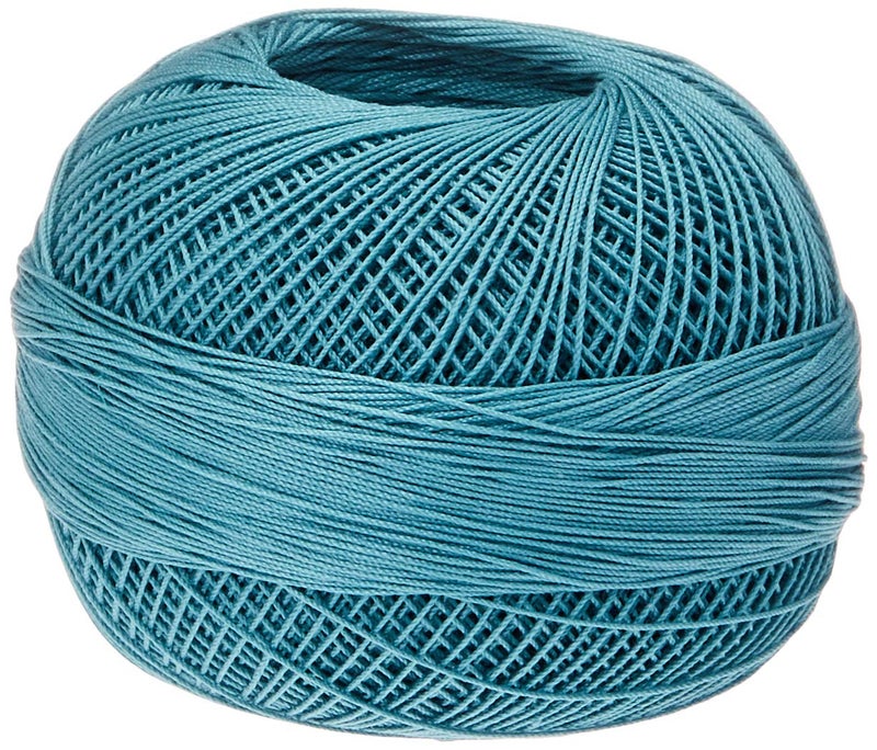 LIZBETH Handy Hands Lizbeth Premium Cotton Thread, Medium, Country Turquoise - Image 1