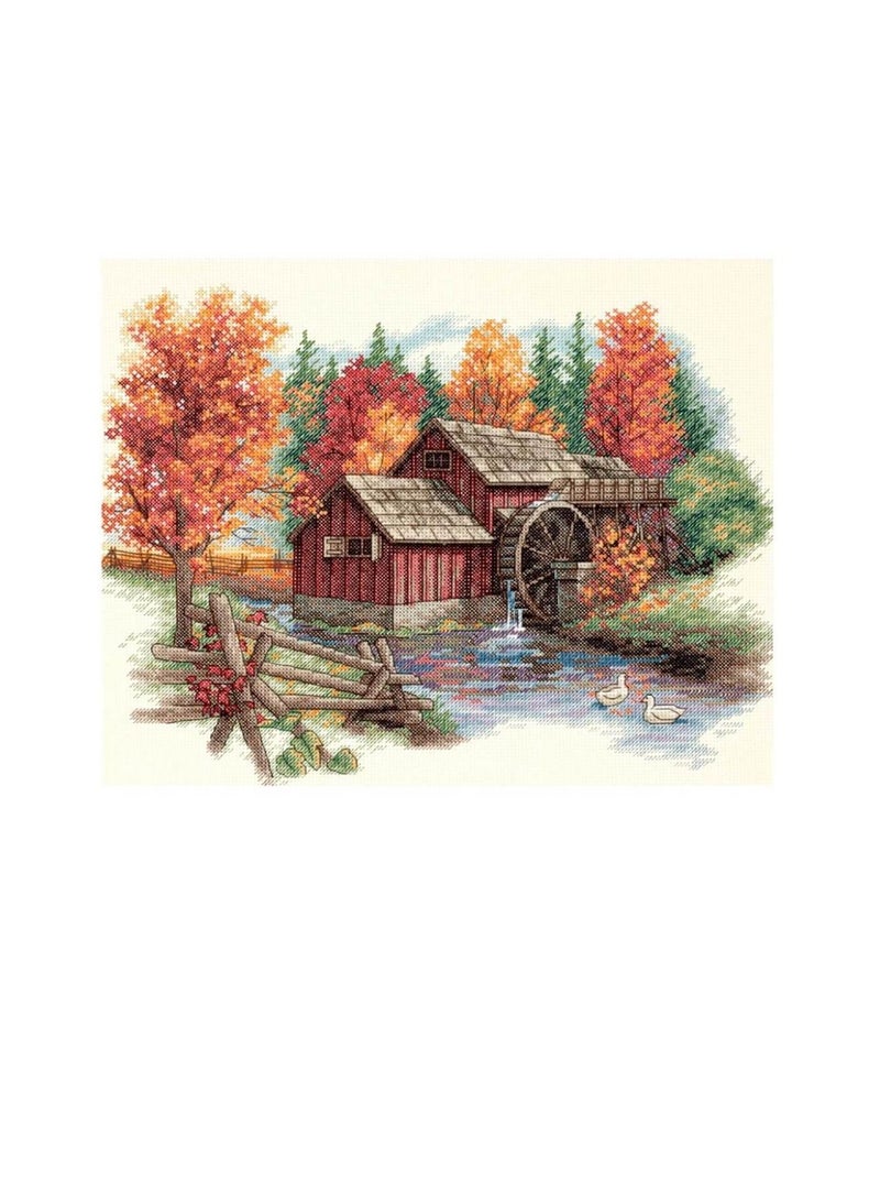 Dimensions Counted Cross Stitch Kit 14inch x 11inch Glory Of Autumn 14 Count - Image 2