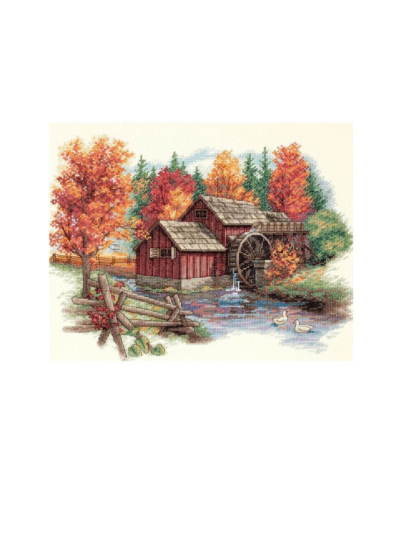 Dimensions Counted Cross Stitch Kit 14inch x 11inch Glory Of Autumn 14 Count - Image 3