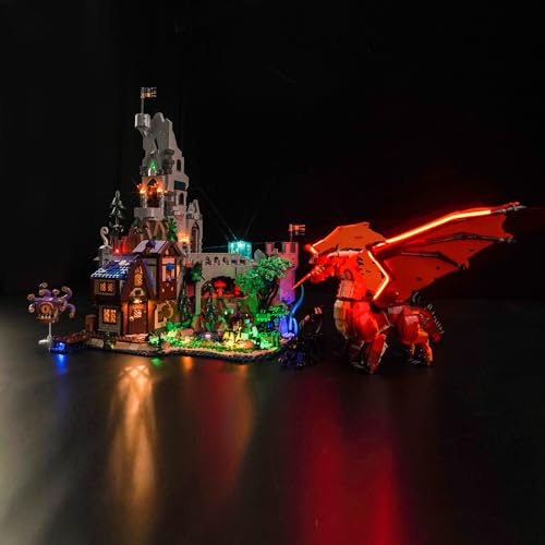 BrickBling LED Light Compatible with Lego Dungeons and Dragons: Red Dragon's Tale, Compatible with Lego 21348 (Bricks Not Included) - Image 2