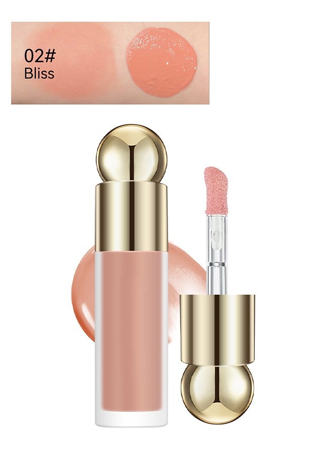 Julystar Velvet liquid blush,3 in 1 Cream Liquid, Blush&Lipstick&Eyeshadow, Moisturizing and Delicate Long Lasting Makeup Retention(02#Bliss)  - Image 2