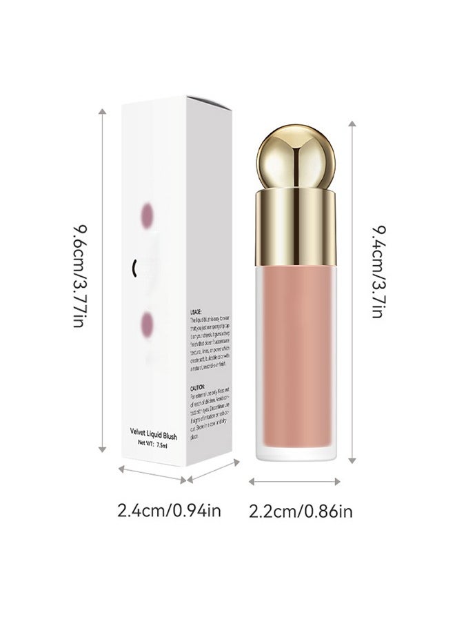 Julystar Velvet liquid blush,3 in 1 Cream Liquid, Blush&Lipstick&Eyeshadow, Moisturizing and Delicate Long Lasting Makeup Retention(02#Bliss)  - Image 5