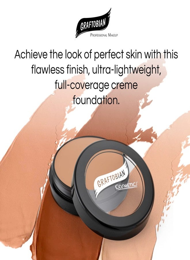 Graftobian HD Glamour Crème Foundation 1/2oz, Weightless Full Coverage Makeup, 65 Inclusive Shades, For All Skin Types, Natural or Full-Glam Looks, For Professionals and Beginners, Sunlit Linen - Image 2