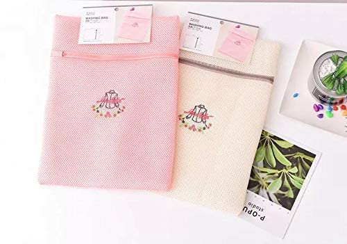 PRO ROOP PRO ROOP Mesh Cloth Washing Machine Bag Net Laundry Wash Laundry Bag Bra for Underwear Lingerie Fragile Clothing Set of 1Mesh Cloth Washing Machine Bag  - Image 3