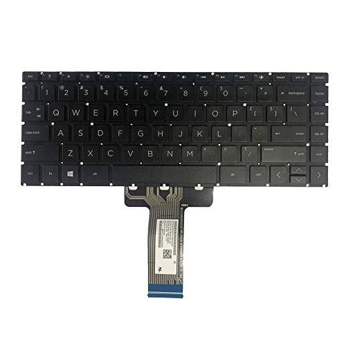 GinTai Laptop US Non-Backlit Keyboard Replacement for HP 14dk 14-dk1003dx 14-dk1023TX 14-dk0028wm 14-dk1003dx 14-dk0002dx 14S-DK0000 14-dk0008ca / 14s-dk 14s-dk1055TX L23241-001 - Image 1