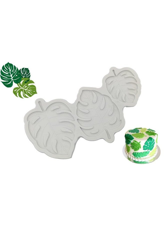 MoldBerry MoldBerry Tropical Leaf Shape Garnishing Chocolate Mould Leaves 3D DIY Fondant Silicone Candy Mold Baking Tools for Cake Chocolate Candy Ice Jelly Soap Cake Baking Moulds Bakeware Molds Multicolor - Image 1