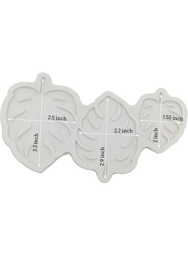 MoldBerry MoldBerry Tropical Leaf Shape Garnishing Chocolate Mould Leaves 3D DIY Fondant Silicone Candy Mold Baking Tools for Cake Chocolate Candy Ice Jelly Soap Cake Baking Moulds Bakeware Molds Multicolor - Image 2