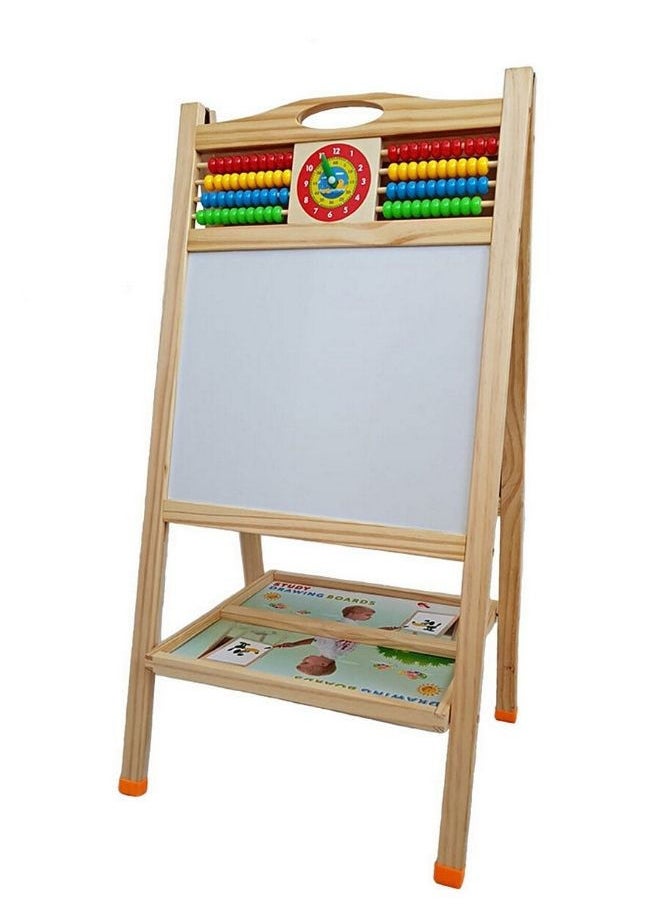صندوق العاب لوح رسم خشبي مزدوج الجوانب  - Image 1