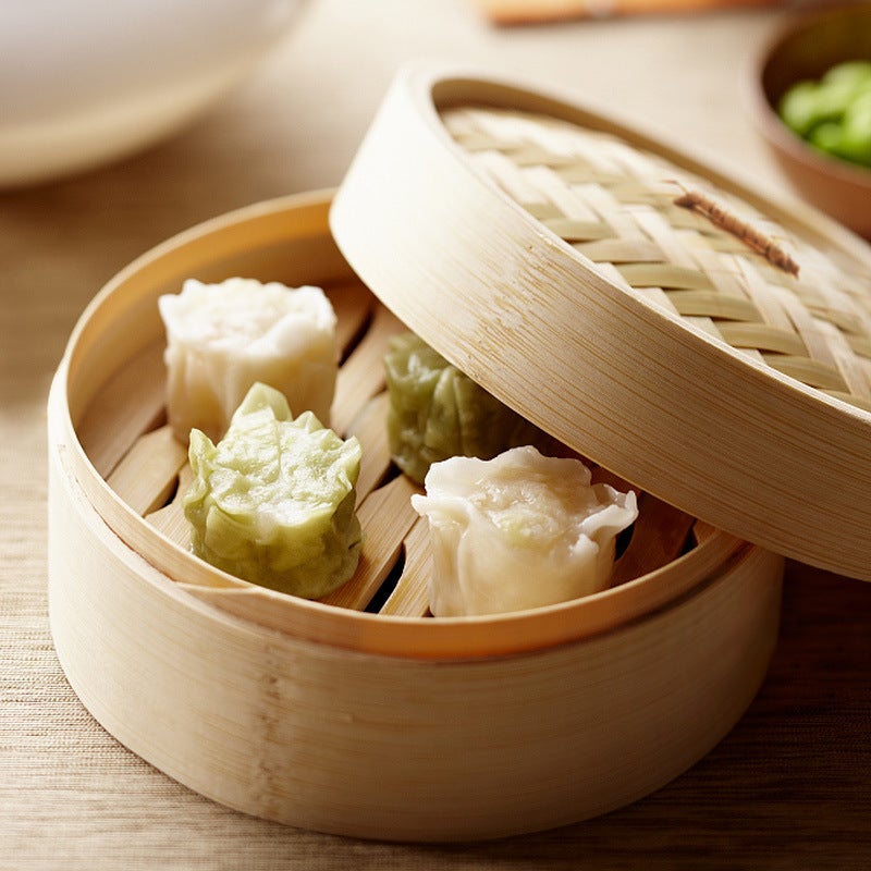 Round Cage Mini Small Steamer Abalone Cage Bamboo Small Steamer With Handle Small Steamer Commercial Dim Cage - Image 3