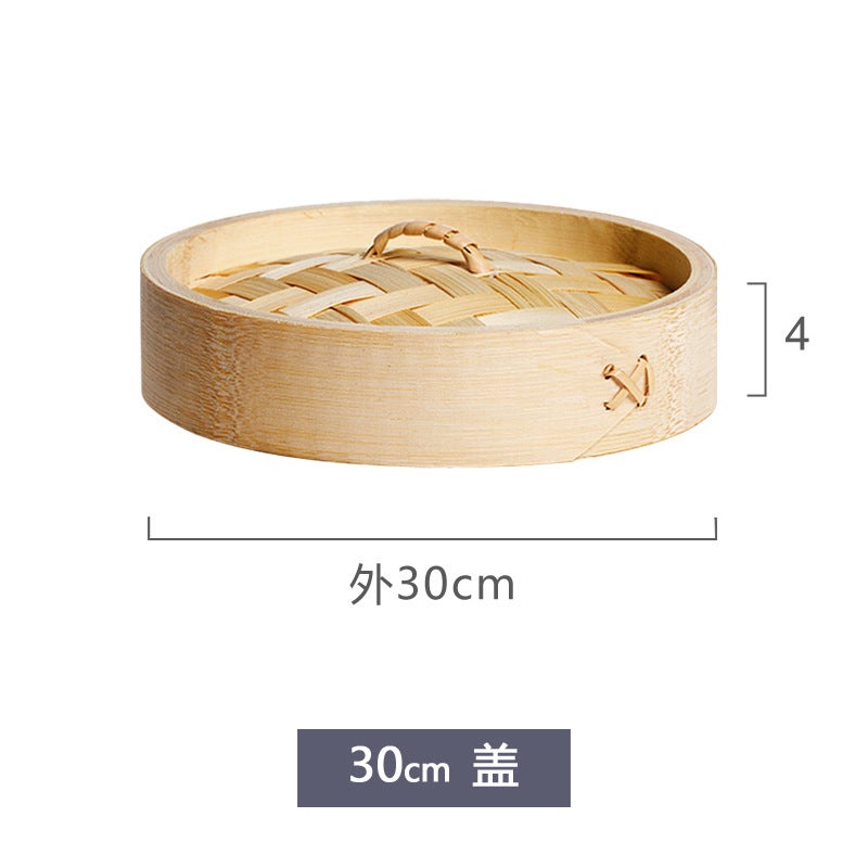 Round Cage Mini Small Steamer Abalone Cage Bamboo Small Steamer With Handle Small Steamer Commercial Dim Cage - Image 1