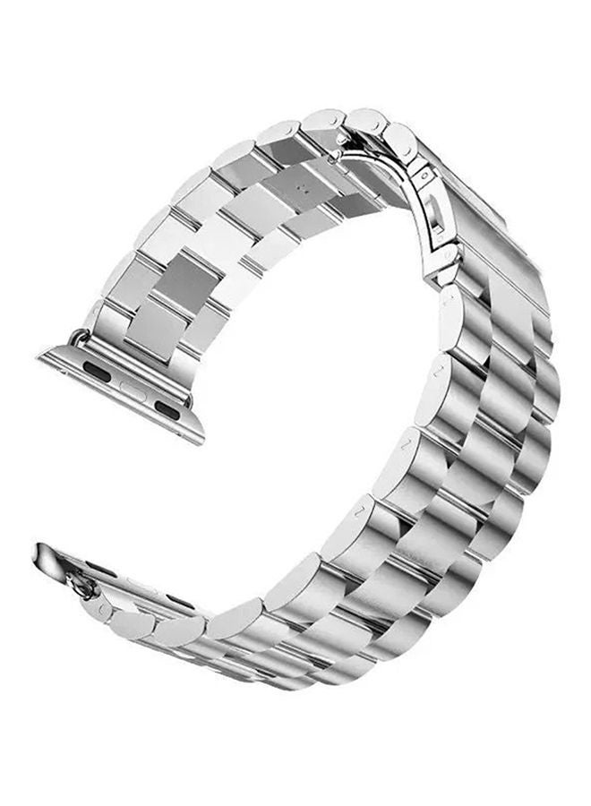 Replacement Band For Apple Watch Series 1/2/3 42mm Silver - Image 1