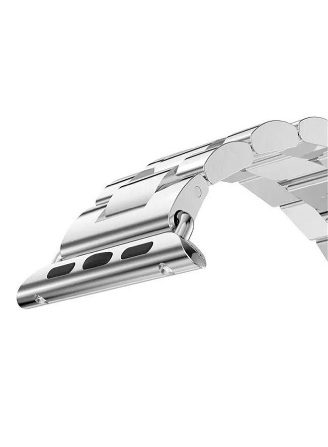 Replacement Band For Apple Watch Series 1/2/3 42mm Silver - Image 3