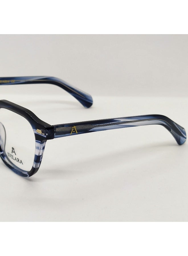 IVILARA QM8850_C6 High-End Acetate Uni-Sex Eyeglasses (Blue) - Image 5