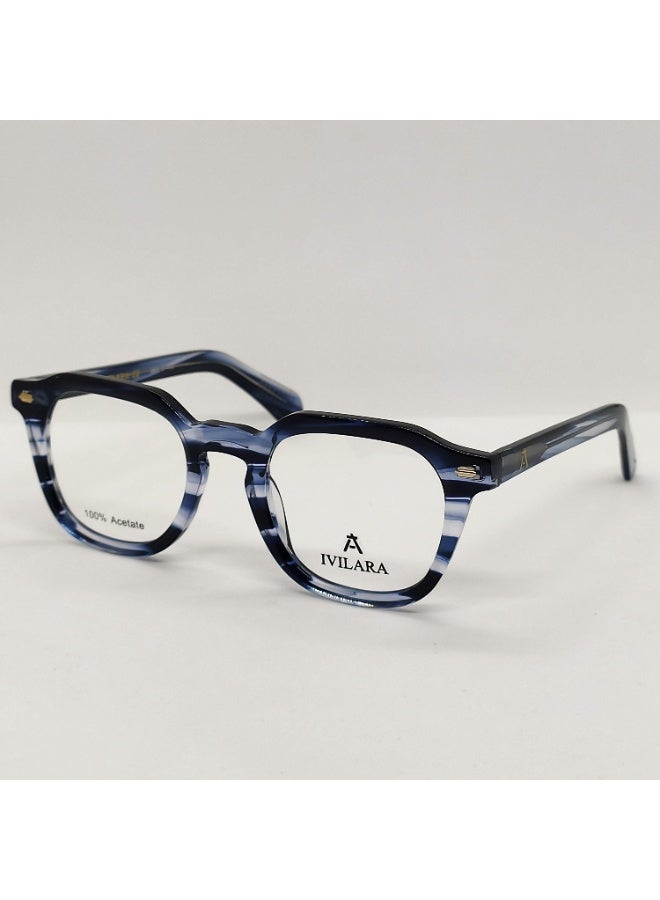 IVILARA QM8850_C6 High-End Acetate Uni-Sex Eyeglasses (Blue) - Image 2