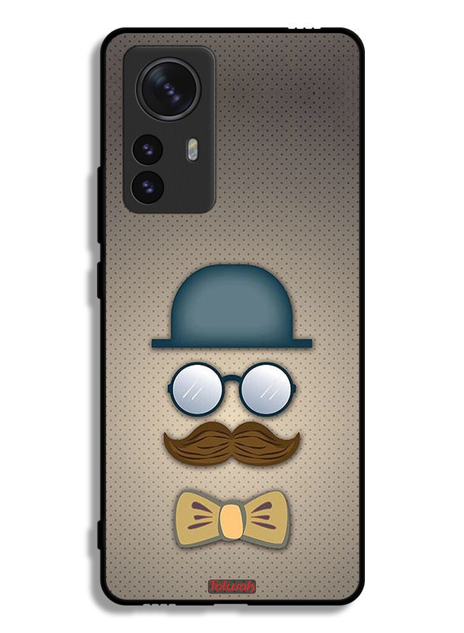 Tolwak Xiaomi 12 Pro Protective Case Cover ManS Head Art - Image 2