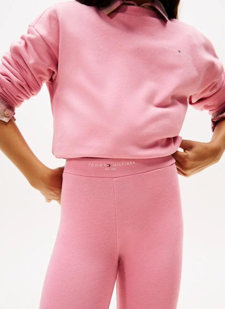 Tommy Hilfiger Pink Kids Mini Corp Leggings Set for Women | Best Price UAE