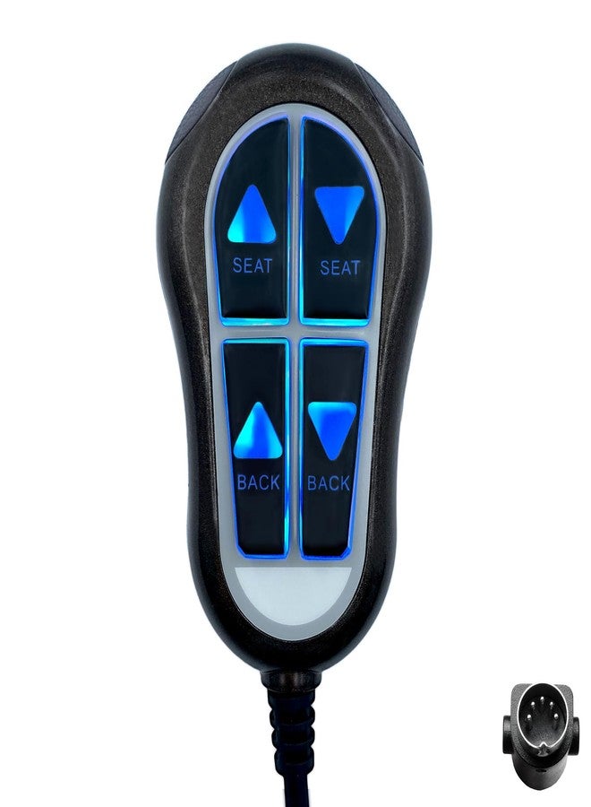 Kariwust 4 Button 5 Pin Remote Replacing ZK1300-HC Hand Control Switch Replacement with Backlight for Lift Chair Power Recliner - Image 4