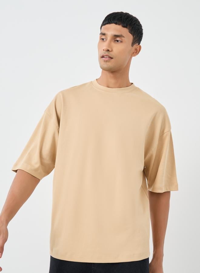 Styli Graphic Print Applique Boxy Fit T-Shirt - Image 1