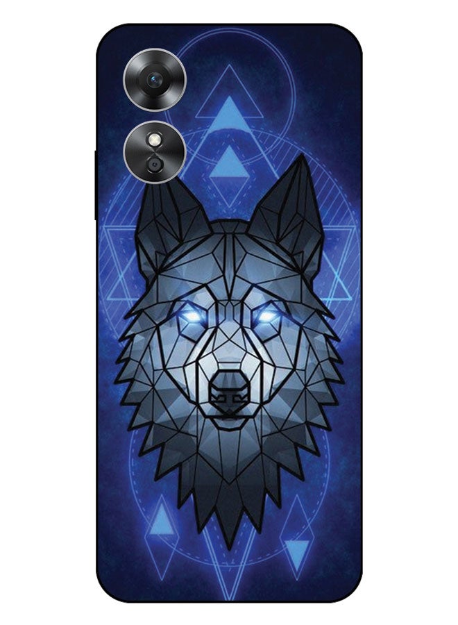 EYE CATCH Printed Protective Case Cover For Oppo A17  -  Wolf - Image 1