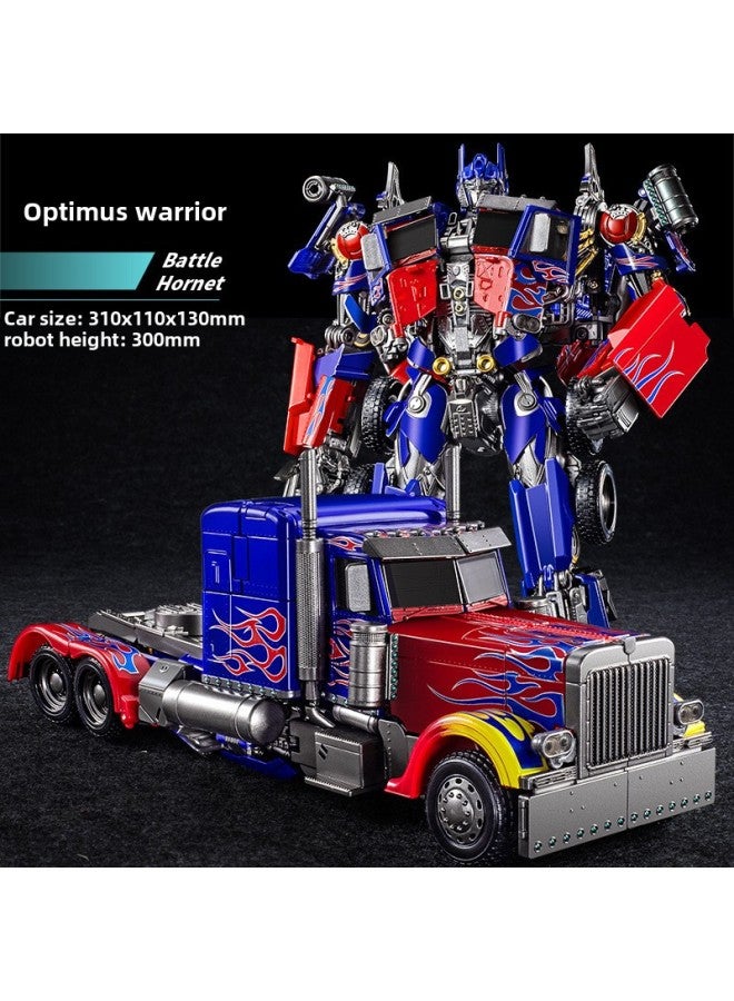 Super Large Deformation Toy 5 Car King Kong Optimus Robot Column Bumblebee Hand-made Boy Children Alloy Genuine 4-Color:Optimus God Of War 】 - Image 1