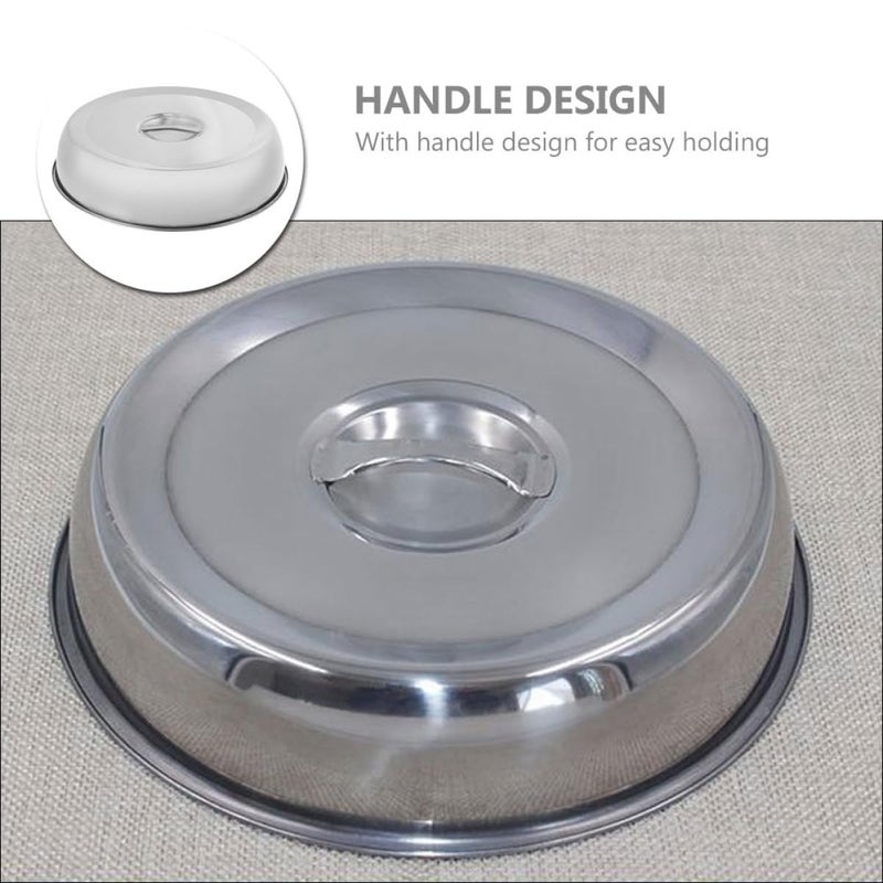 24cm Stainless Steel Round Steak Cover Dome Lid With Handle For Bbq Grill Kitchen Outdoor Cooking - Image 5