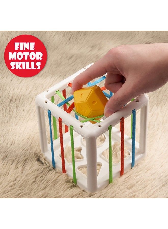 LiKee Sensory Toys Shape Sorter Baby Blocks Colorful Textured Balls Sorting Games Montessori Learning Activity For Fine Motor Skills Early Development Infants Toddlers Kids Boys Girls 18+ Months Old - Image 3