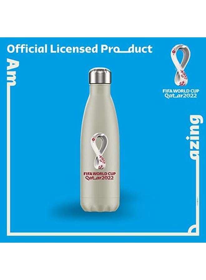 فيفا زجاجة مفرغة من الفولاذ المقاوم للصدأ بجدار مزدوج 500 مل كريم Rt5011024 - Image 2