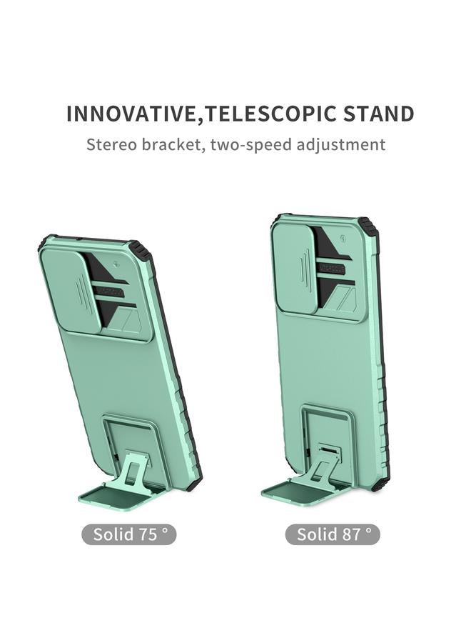 erorex Case For Samsung Galaxy S22+ 5G Stereoscopic Holder Sliding Camshield Phone Case - Image 2