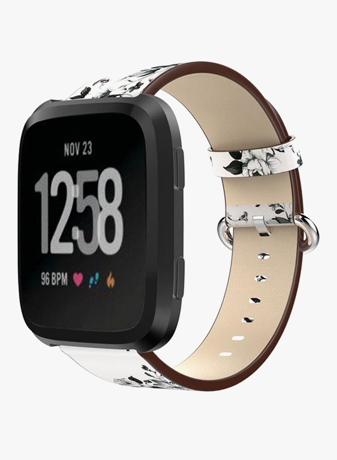 ISank Replacement Band For Fitbit Versa White/Black - Image 3