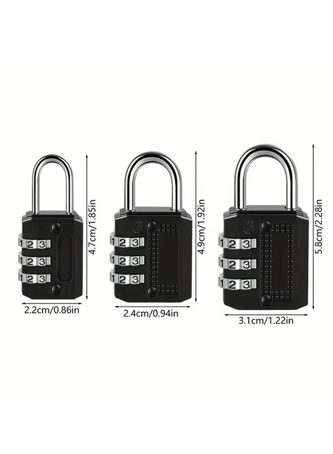 Large 3 Digit Metal Combination Lock Waterproof for Outdoor Storage Door Gym - Image 5