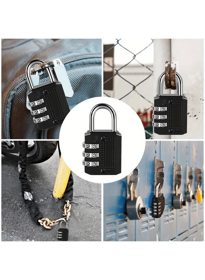Large 3 Digit Metal Combination Lock Waterproof for Outdoor Storage Door Gym - Image 2