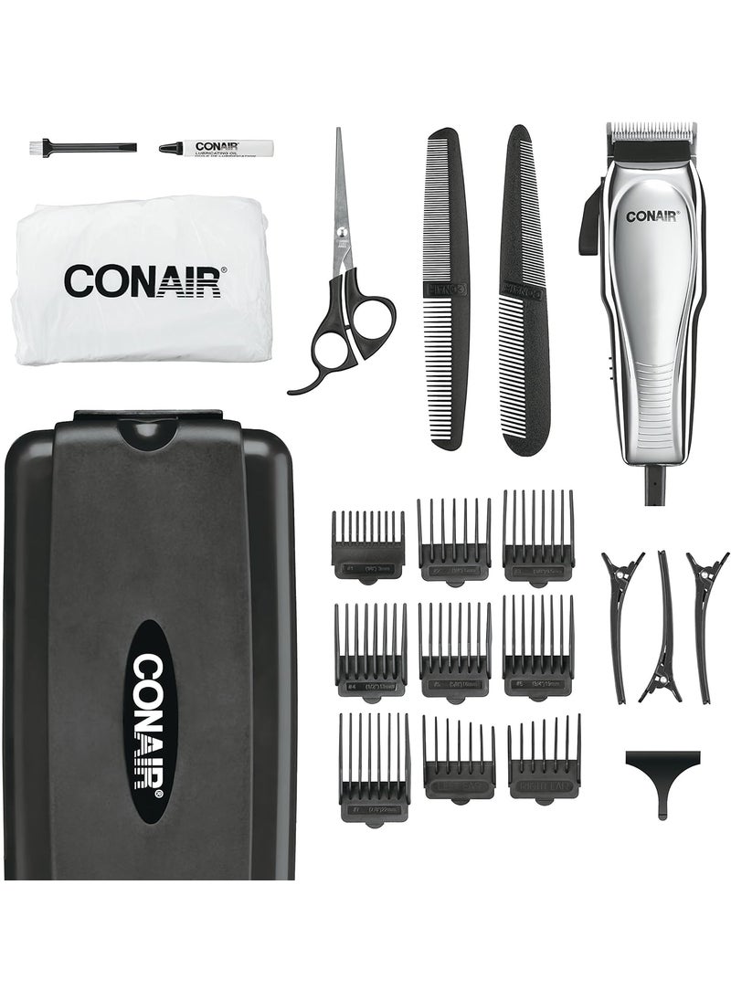 CONAIR ConairMAN Hair Clippers for Men 21Piece Home Hair Cutting Kit  - Image 1