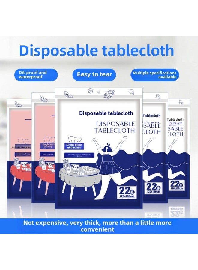 Customized OEM Thickened Disposable Tablecloth Waterproof And Oil-proof Packaging Takeaway Catering Restaurant Plastic Tablecloth-Color:Red-Specifications:140*220cm * 18  - Image 3