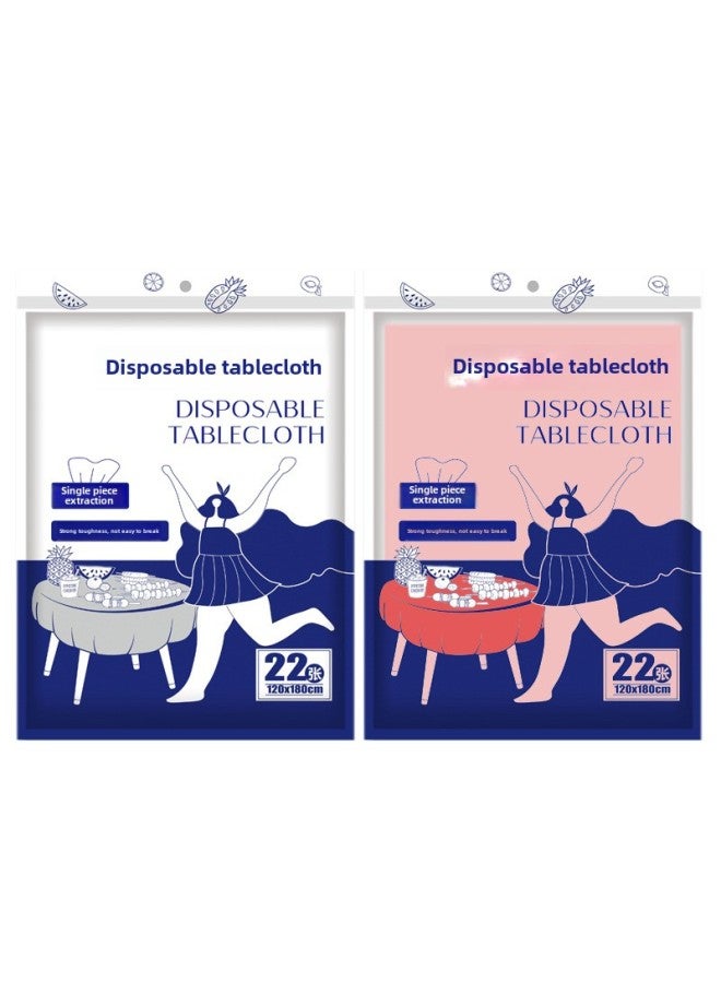 Customized OEM Thickened Disposable Tablecloth Waterproof And Oil-proof Packaging Takeaway Catering Restaurant Plastic Tablecloth-Color:Red-Specifications:140*220cm * 18  - Image 5