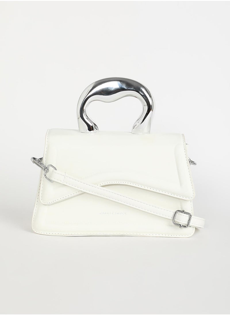 The Caldera Gloss Hand Bag - Chalk White - pzsku/Z18F0EED8F002C260FD16Z/45/_/1741336362/dd4098e0-8804-412c-9bea-520174d9dbc6