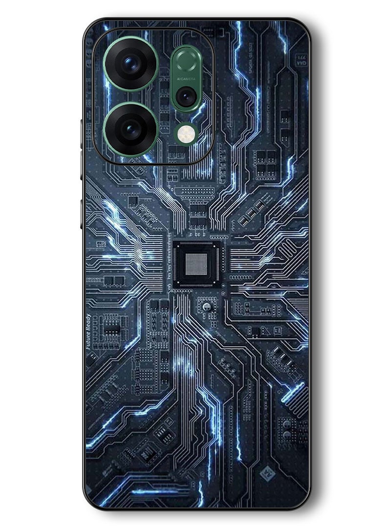 Theodor Case Compatible with Oppo Reno 14 6.59 Inch Protection Shockproof Bumper Cover Hardware Circuit - Image 1