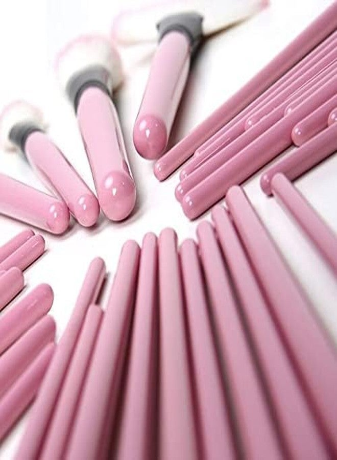 ZemGlam Makeup Brush Set 24 Pcs, Makeup Brushes for Women & Girls, Eyeliner, Eye Shadow, Eye Brow,Wooden Handles with Pouch Case - Image 5