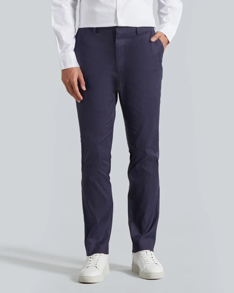 GANT Slim Fit Cotton Linen Suit Pants